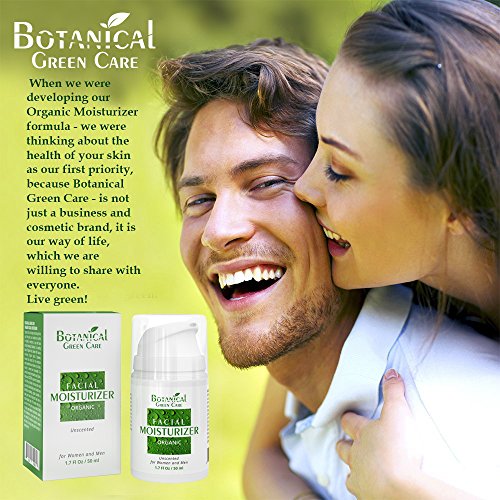 Botanical Green Care Facial Moisturizer. Organic & 100% Natural Face Moisturizing Cream for Sensitive, Dry & Normal Skin…
