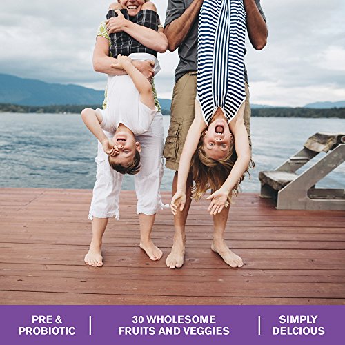 Amazing Grass Kidz Superfood: Organic Greens, Fruits, Veggies, Beet Root Powder & Probiotics for Healthy Kids, Berry…