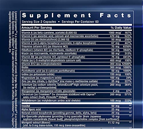 Life Extension Two-Per-Day High Potency Multivitamin & Mineral Supplement – Vitamins, Minerals, Plant Extracts…