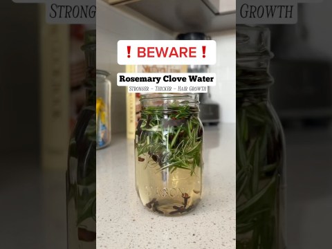 Two ingredients for Thick Long Hair | Rosemary Clove Water | #naturalhair #clovewater #hairgrowth Two ingredients for Thick Long Hair | Rosemary Clove Water | #naturalhair #clovewater #hairgrowth
