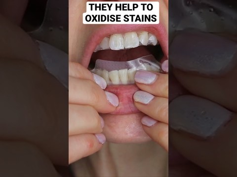WHITENING TEETH AT HOME SENSITIVITY-FREE WHITENING STRIPS #shorts WHITENING TEETH AT HOME SENSITIVITY-FREE WHITENING STRIPS #shorts