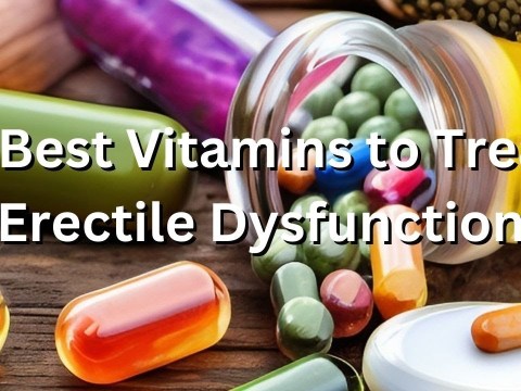 4 Best Vitamins to Treat Erectile Dysfunction 4 Best Vitamins to Treat Erectile Dysfunction
