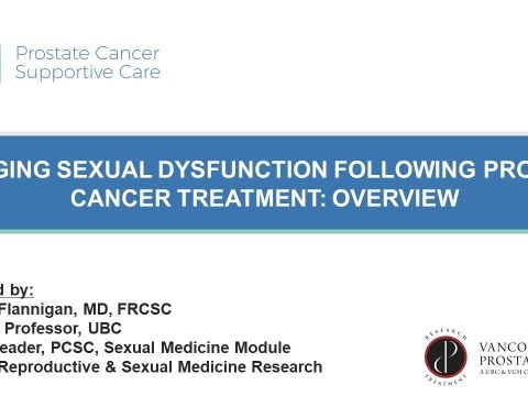 Managing Sexual Dysfunction Following Prostate Cancer Treatment: Overview Managing Sexual Dysfunction Following Prostate Cancer Treatment: Overview