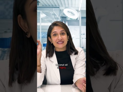 COCONUT OIL ON FACE ? | Dr. Tanvi Vaidya #shorts COCONUT OIL ON FACE ? | Dr. Tanvi Vaidya #shorts
