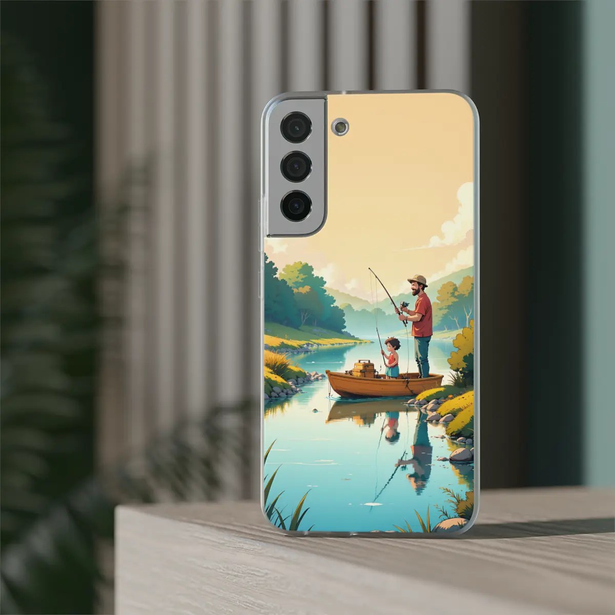 Fishing Together Flexi Phone Case Fishing Together Flexi Phone Case