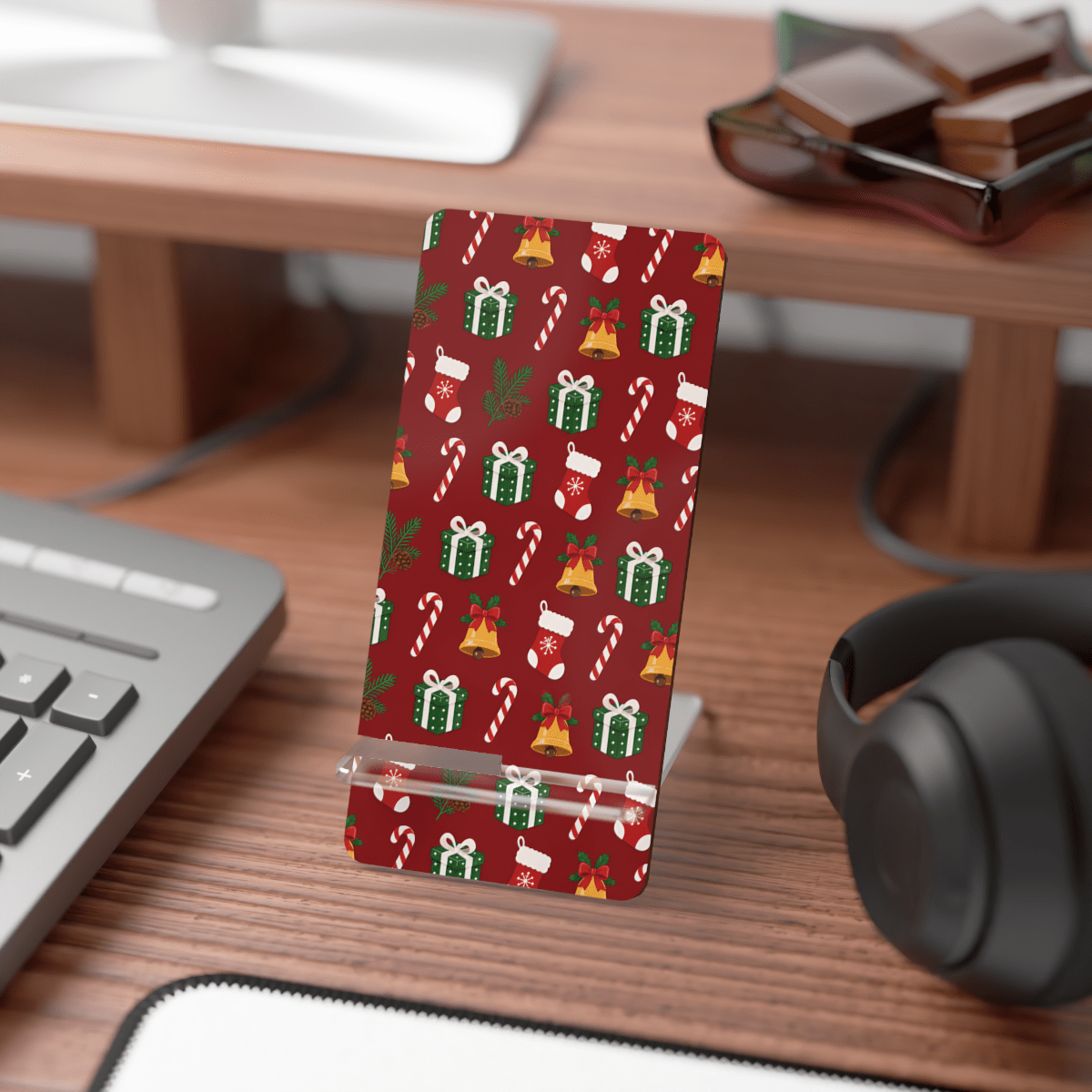 Festive Holiday Phone Display Stand Festive Holiday Phone Display Stand