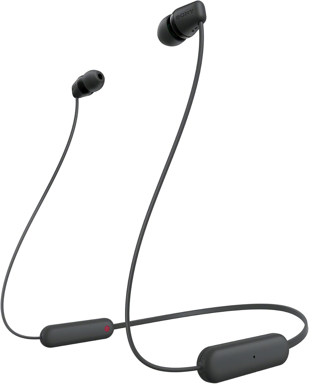 Sony WI-C100 Wireless in-Ear Bluetooth Headphones with Built-in Microphone, Black Sony WI-C100 Wireless in-Ear Bluetooth Headphones with Built-in Microphone, Black