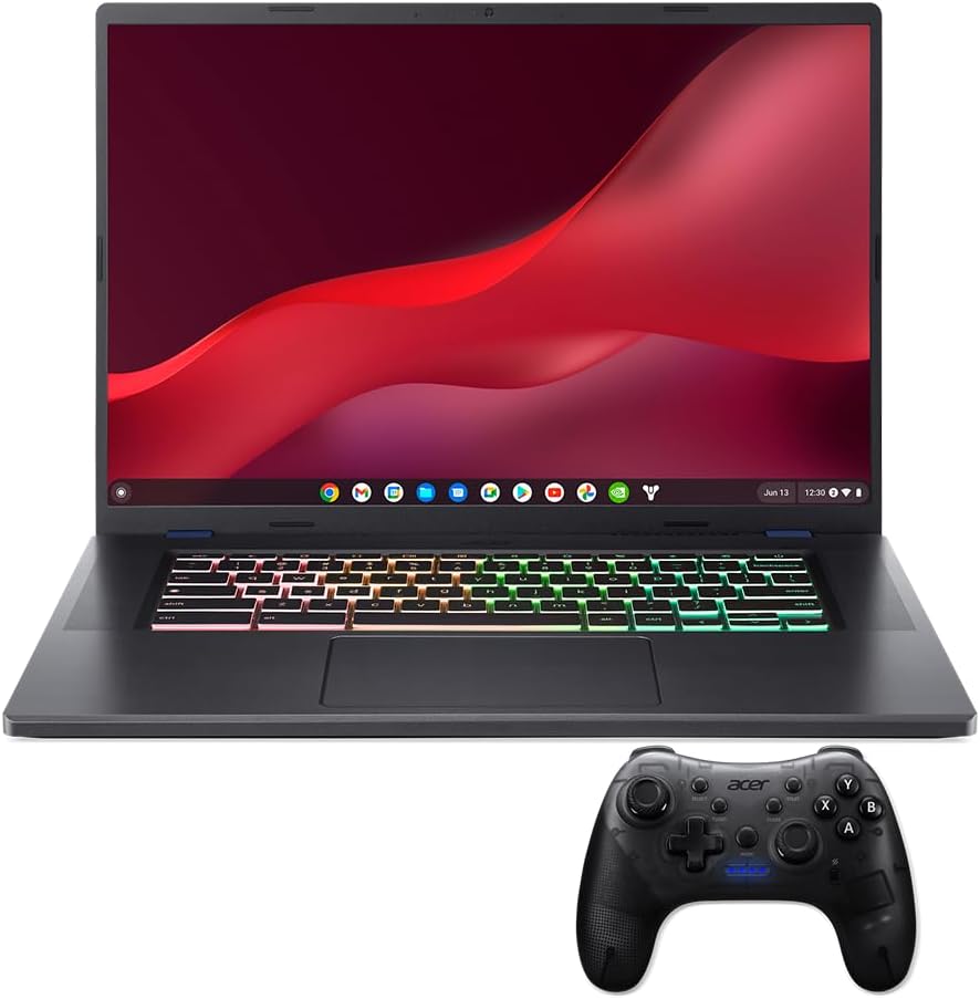 Acer Chromebook 516 GE Cloud Gaming Laptop | 16.0″ WQXGA 2560×1600 100% sRGB 120Hz IPS | Intel Core i5-1240P | 16GB LPDDR4X | 256GB Gen 4 SSD | Wi-Fi 6E | RGB Backlit KB | Chrome OS | CBG516-1H-53TD Acer Chromebook 516 GE Cloud Gaming Laptop | 16.0″ WQXGA 2560×1600 100% sRGB 120Hz IPS | Intel Core i5-1240P | 16GB LPDDR4X | 256GB Gen 4 SSD | Wi-Fi 6E | RGB Backlit KB | Chrome OS | CBG516-1H-53TD