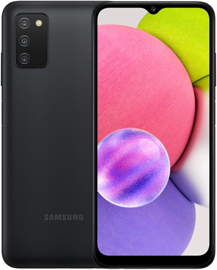 Samsung Galaxy A03s Cell Phone, AT&T GSM Unlocked Android Smartphone, 32GB, Long Lasting Battery, Expandable Storage, 3 Camera Lenses, Infinite Display – Black (Renewed) Samsung Galaxy A03s Cell Phone, AT&T GSM Unlocked Android Smartphone, 32GB, Long Lasting Battery, Expandable Storage, 3 Camera Lenses, Infinite Display – Black (Renewed)