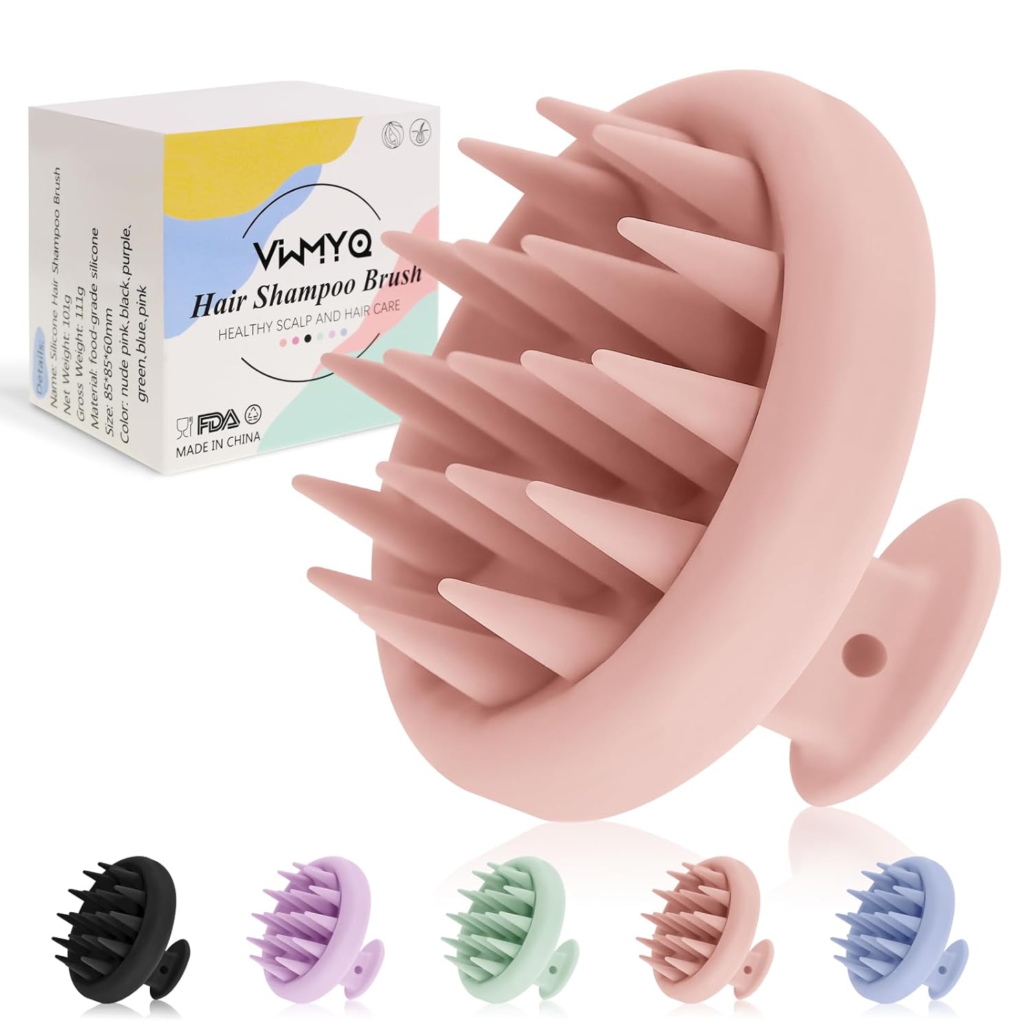 VWMYQ Soft Silicone Hair Scalp Massager Shampoo Brush, Upgraded Hair Scalp Scrubber for Dandruff Removal for Wet Dry Hair Scalp Brush Easily Reach The Root of Thick Curly Hair Scalp Massager Hair VWMYQ Soft Silicone Hair Scalp Massager Shampoo Brush, Upgraded Hair Scalp Scrubber for Dandruff Removal for Wet Dry Hair Scalp Brush Easily Reach The Root of Thick Curly Hair Scalp Massager Hair