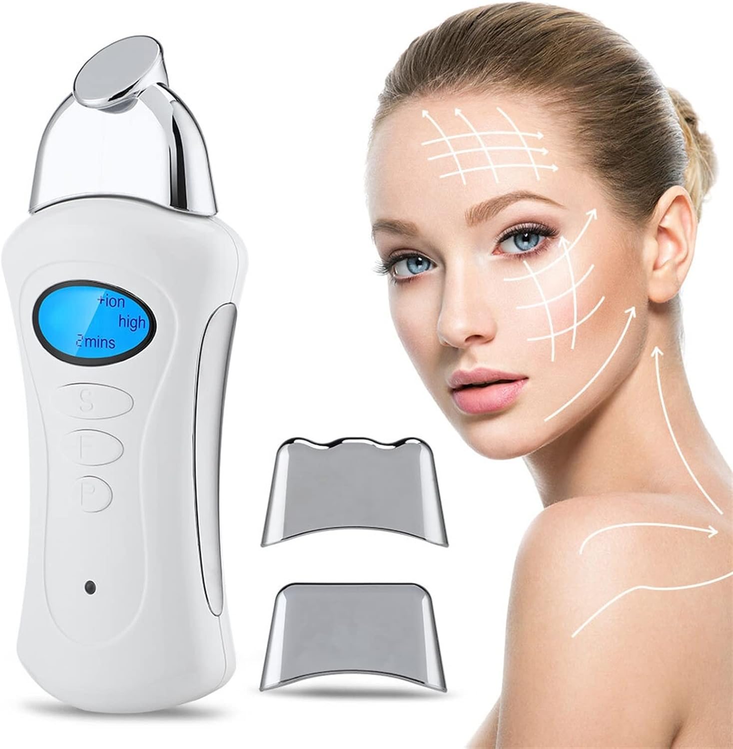 Home Skin Care Equipment, Facial Lifting Machine Electric Mini Beauty Instrument Handheld Galvanic Spa Skin Tightening Body Slimming Massager, 1 grams Home Skin Care Equipment, Facial Lifting Machine Electric Mini Beauty Instrument Handheld Galvanic Spa Skin Tightening Body Slimming Massager, 1 grams