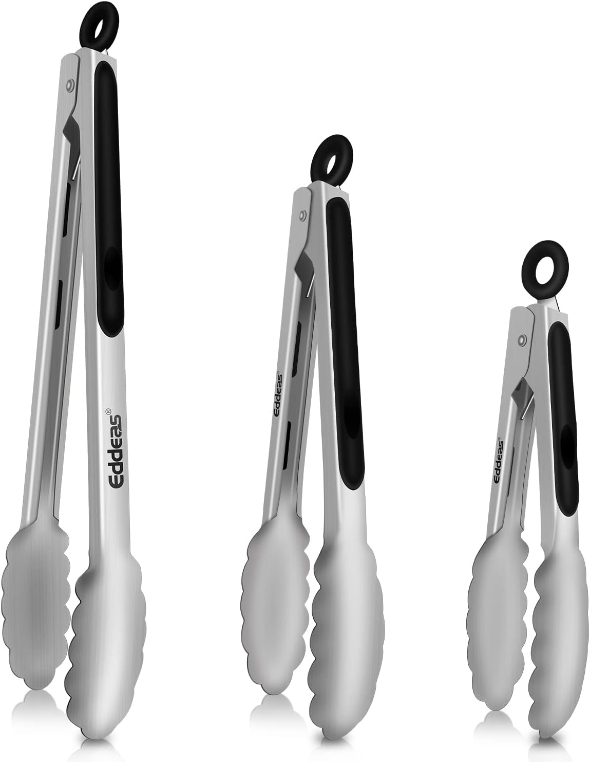 Tongs For Cooking – Heat Resistant 600 Degrees Stainless Steel Kitchen Tong,Heavy Duty Metal Locking Tongs – Perfect for Food,Salad and BBQ set of 3 (7″,9″ and 12″) Dishwasher Tongs For Cooking – Heat Resistant 600 Degrees Stainless Steel Kitchen Tong,Heavy Duty Metal Locking Tongs – Perfect for Food,Salad and BBQ set of 3 (7″,9″ and 12″) Dishwasher