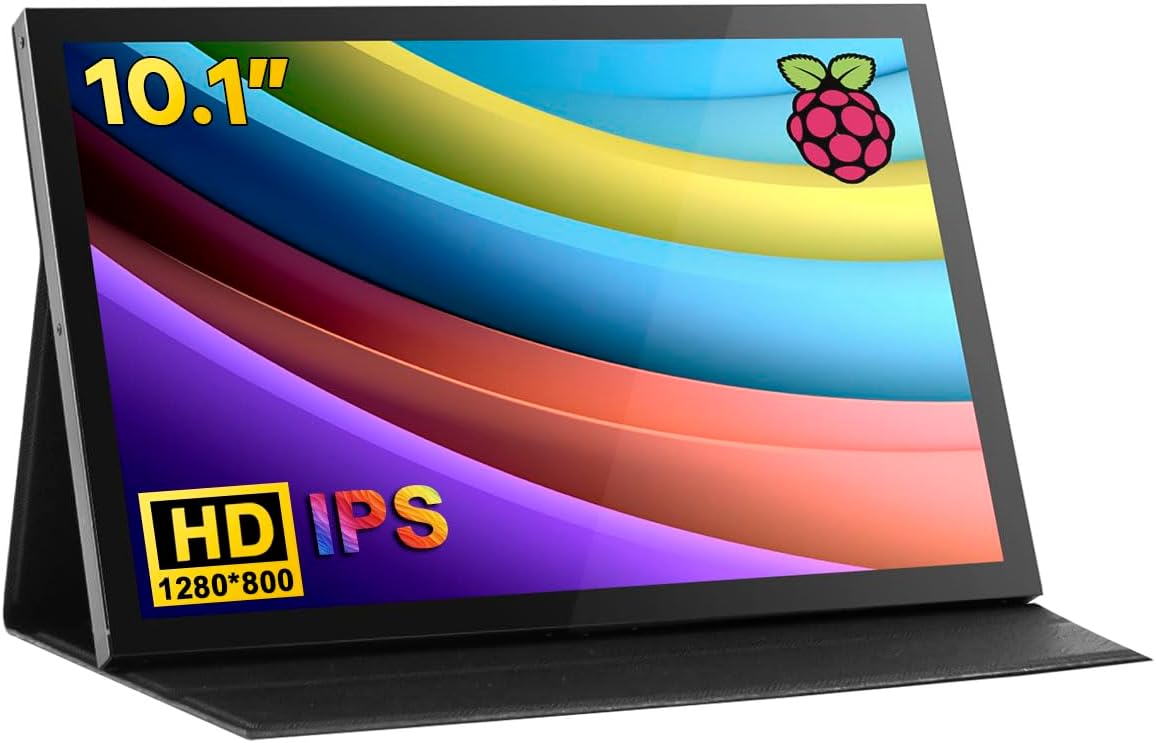 10.1″ LCD Touchscreen IPS Monitor 1280×800 Portable Screen HDMI Display Built-in Speakers with Shell for Raspberry Pi 5/Pi 4/3B+ Xbox PS4 Windows 7/8/10 10.1″ LCD Touchscreen IPS Monitor 1280×800 Portable Screen HDMI Display Built-in Speakers with Shell for Raspberry Pi 5/Pi 4/3B+ Xbox PS4 Windows 7/8/10