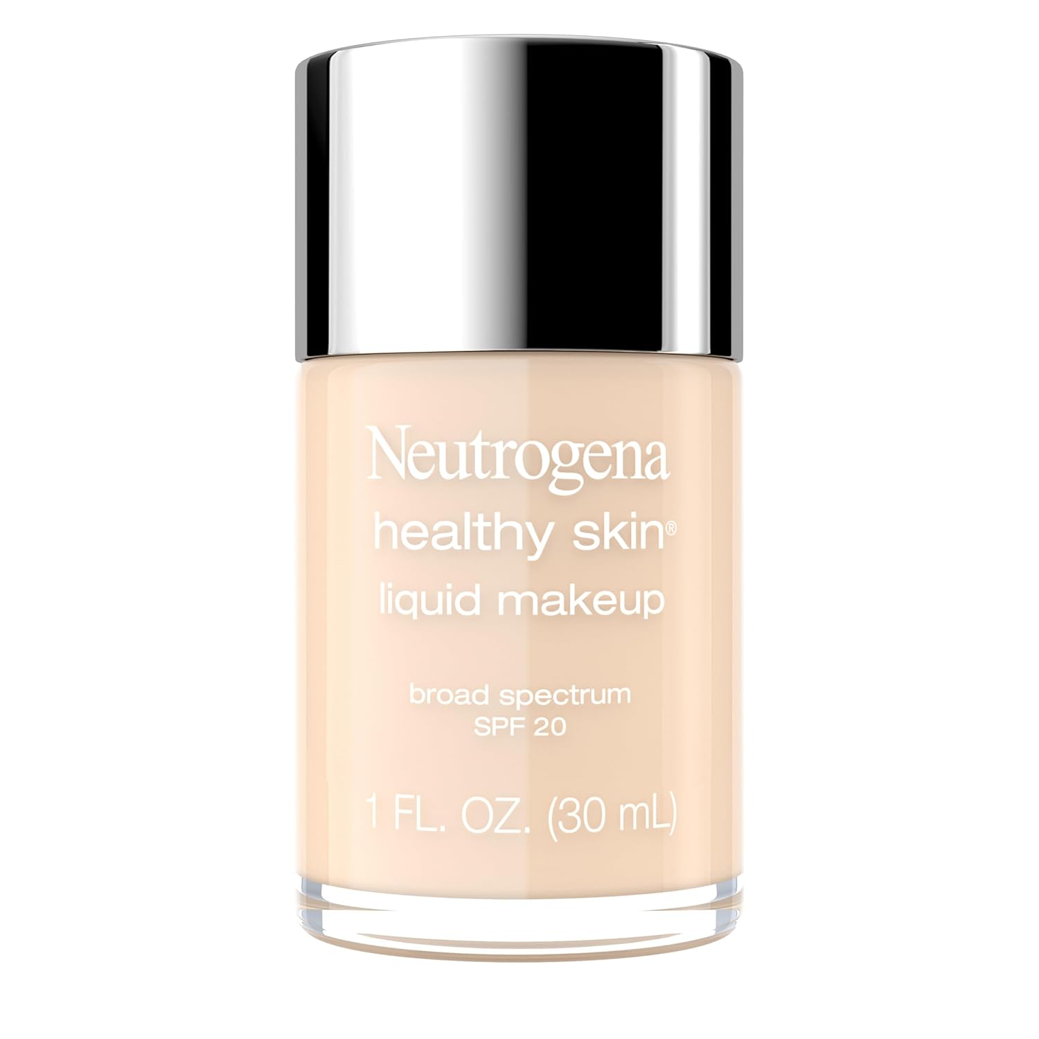 Neutrogena Healthy Skin Liquid Makeup Foundation, Broad Spectrum SPF 20 Sunscreen, Lightweight & Flawless Coverage Foundation with Antioxidant Vitamin E & Feverfew, Classic Ivory, 1 fl. oz Neutrogena Healthy Skin Liquid Makeup Foundation, Broad Spectrum SPF 20 Sunscreen, Lightweight & Flawless Coverage Foundation with Antioxidant Vitamin E & Feverfew, Classic Ivory, 1 fl. oz
