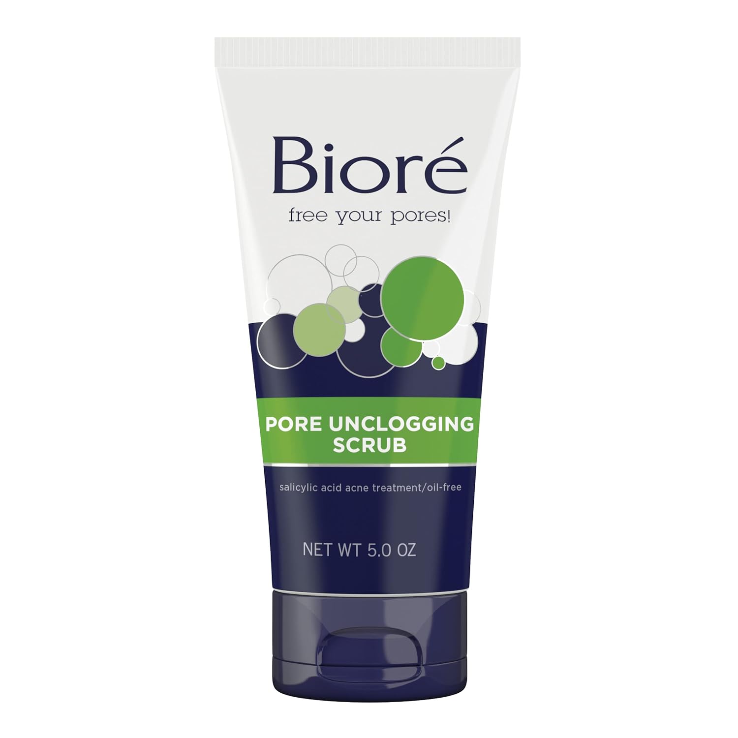 Bioré Pore Unclogging Scrub, Removes Excess Dirt and Oils, Face Scrub, with Salicylic Acid, Oil Free, 5 Ounces (HSA/FSA Approved) Bioré Pore Unclogging Scrub, Removes Excess Dirt and Oils, Face Scrub, with Salicylic Acid, Oil Free, 5 Ounces (HSA/FSA Approved)