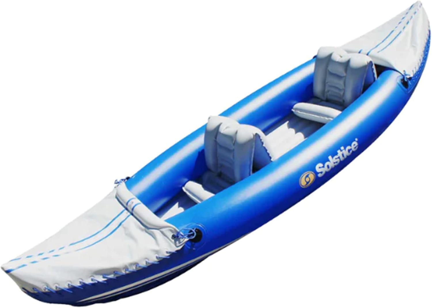 SOLSTICE Rogue 1 to 2 Person Inflatable Fishing Kayak Boat for Adults & Kids 10’6” X 33” | Tandem 2 Blow Up Seats & Spray Skirt | Reinforced K-80 26 Gauge PVC Material SOLSTICE Rogue 1 to 2 Person Inflatable Fishing Kayak Boat for Adults & Kids 10’6” X 33” | Tandem 2 Blow Up Seats & Spray Skirt | Reinforced K-80 26 Gauge PVC Material