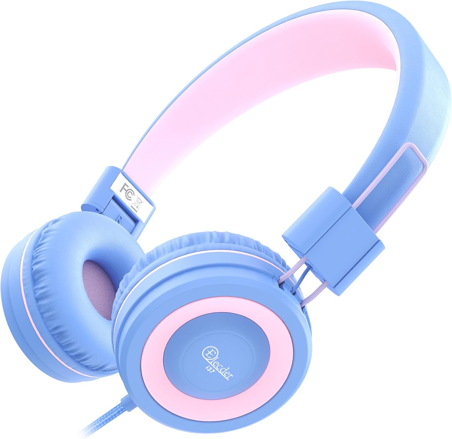 ELECDER i37 Kids Headphones for School Children Girls Boys Teens Foldable Adjustable On Ear Wired Headphones with 3.5mm Jack for Smartphones Chromebook Laptop Computer PC Tablets Travel Purple/Pink ELECDER i37 Kids Headphones for School Children Girls Boys Teens Foldable Adjustable On Ear Wired Headphones with 3.5mm Jack for Smartphones Chromebook Laptop Computer PC Tablets Travel Purple/Pink