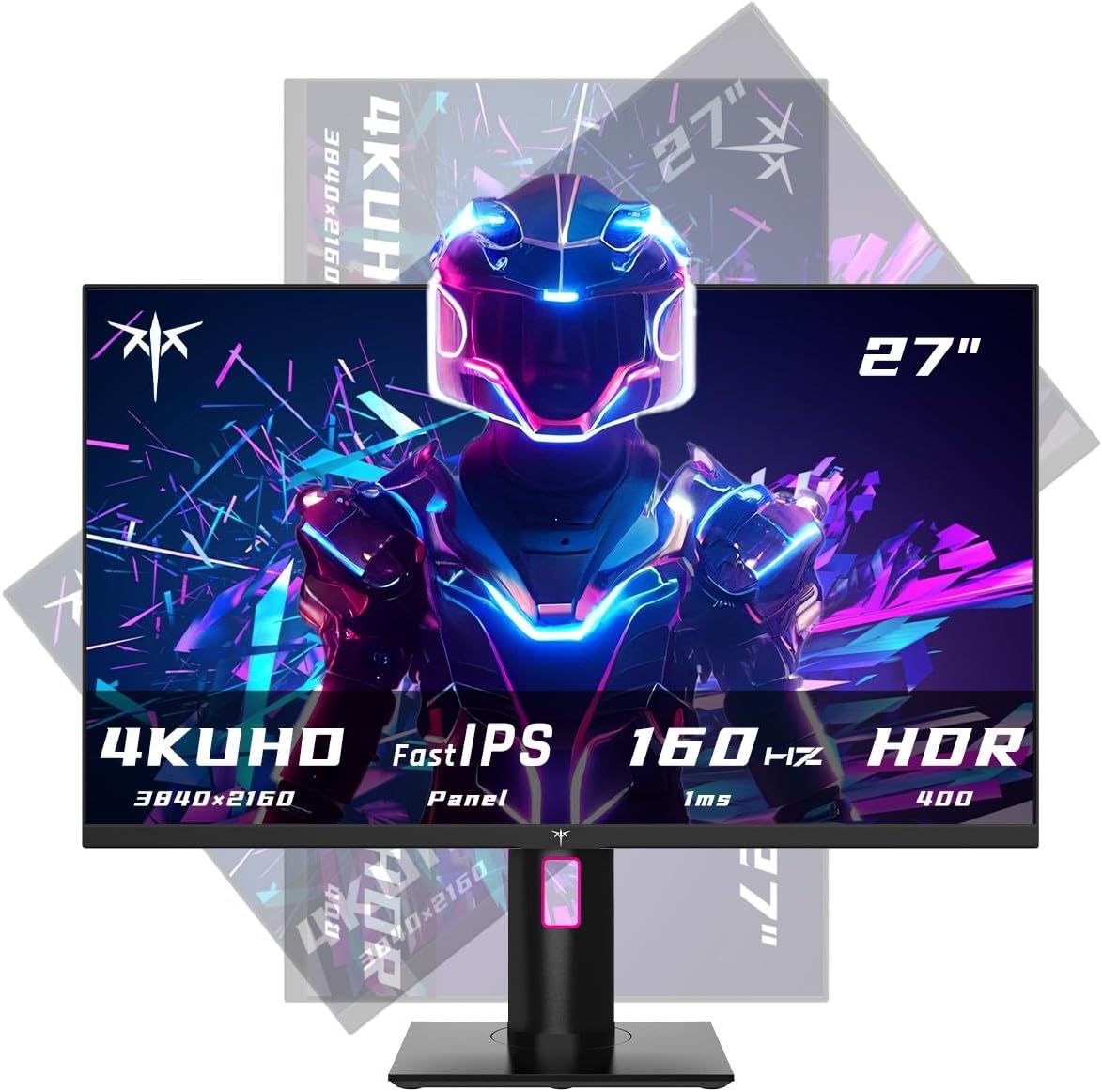 KTC 27 Inch 4K Gaming Monitor, UHD 160Hz/144Hz 1ms Fast IPS Monitor, Freesync/G-Sync, HDR400, 132% sRGB, HDMI DisplayPort, VESA, Tilt/Height/Pivot Adjustable, H27P22S KTC 27 Inch 4K Gaming Monitor, UHD 160Hz/144Hz 1ms Fast IPS Monitor, Freesync/G-Sync, HDR400, 132% sRGB, HDMI DisplayPort, VESA, Tilt/Height/Pivot Adjustable, H27P22S