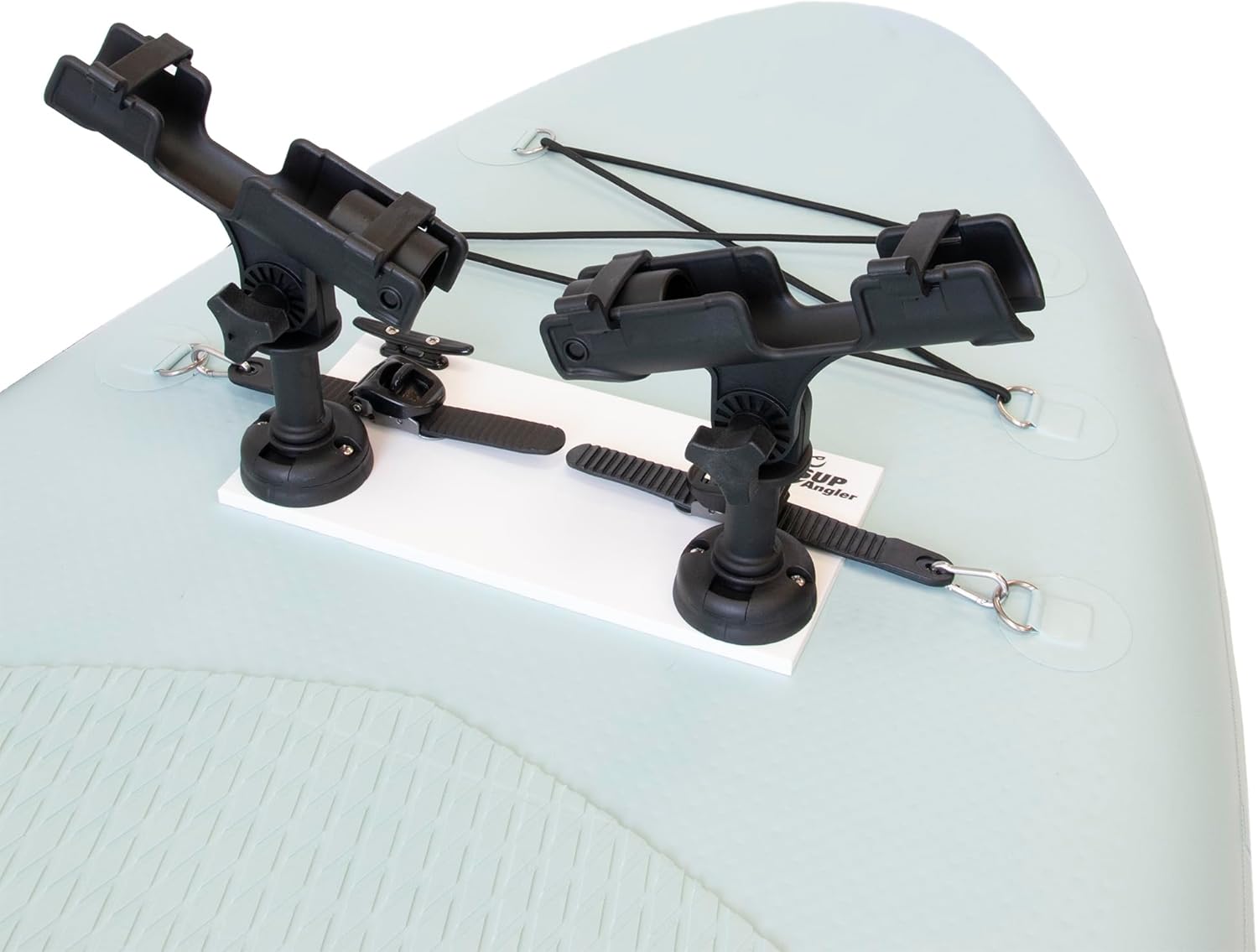 SUP Angler Lite Universal Paddleboard Dual Fishing Rod Holder Mounting Kit with Swappable Accessories Mounts SUP Angler Lite Universal Paddleboard Dual Fishing Rod Holder Mounting Kit with Swappable Accessories Mounts