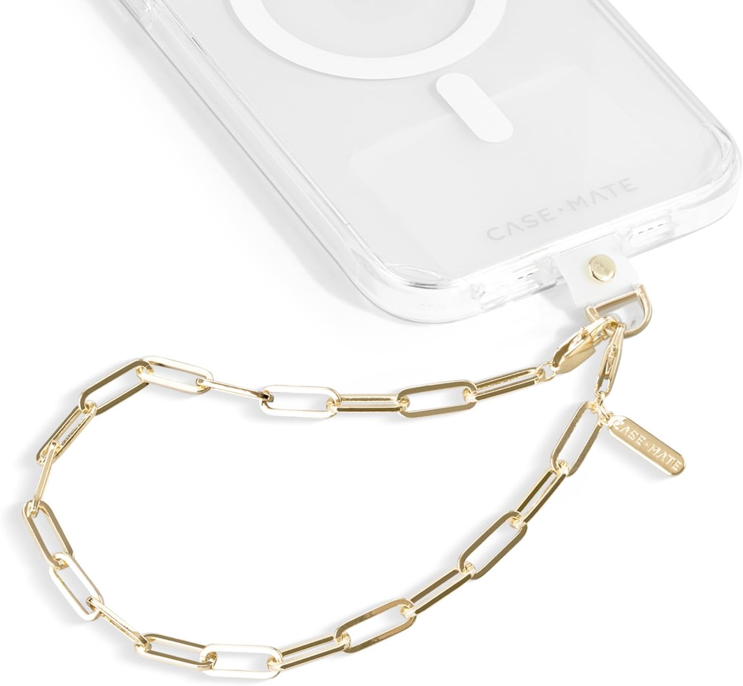 Case-Mate Phone Charm with Gold Metal Chain | Detachable Anti Theft Phone Strap | Hands-Free iPhone Wrist Strap for Women | Phone Chain Wristlet – Fits Apple, Samsung, Google Pixel & More | Gold Case-Mate Phone Charm with Gold Metal Chain | Detachable Anti Theft Phone Strap | Hands-Free iPhone Wrist Strap for Women | Phone Chain Wristlet – Fits Apple, Samsung, Google Pixel & More | Gold