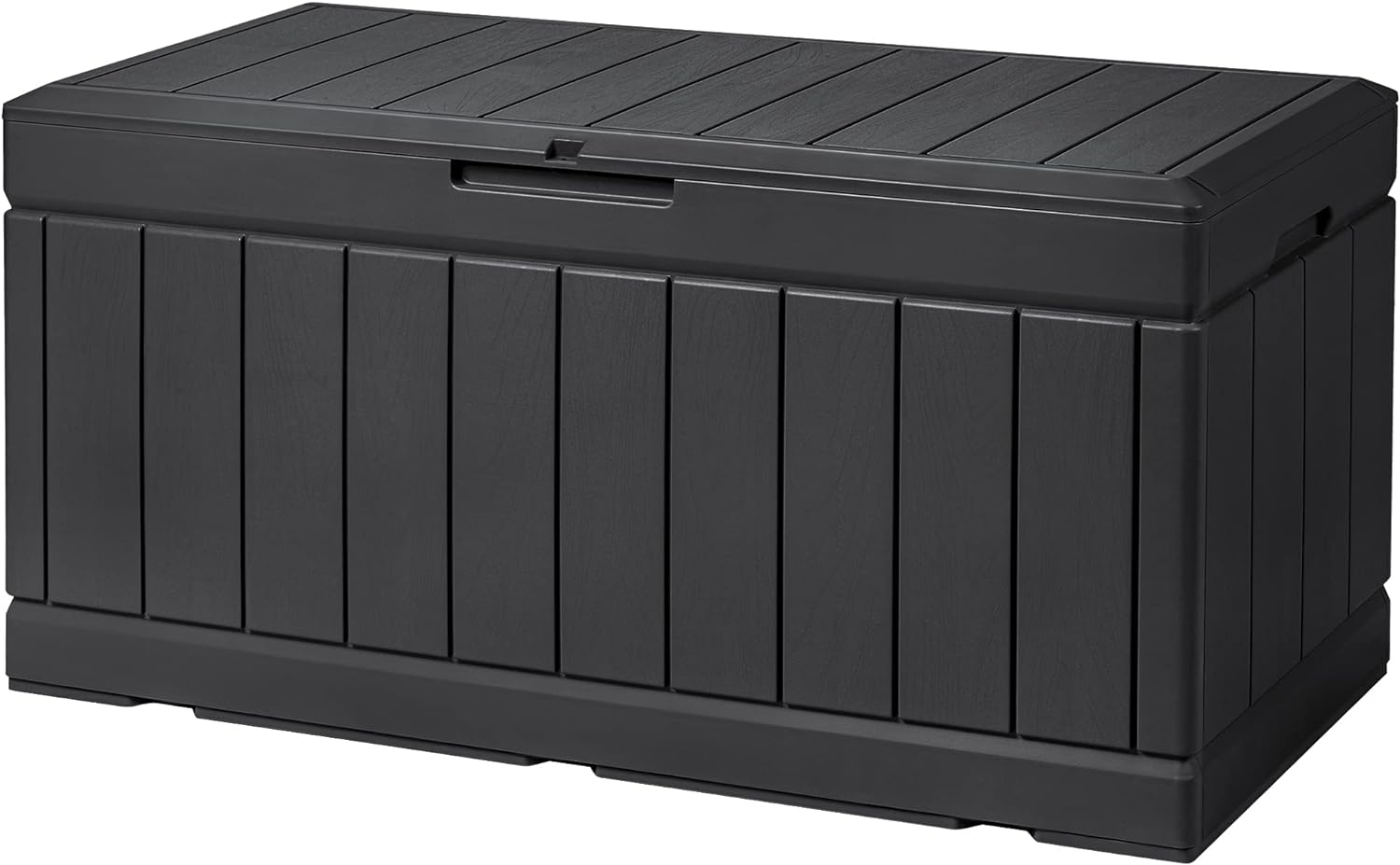 Devoko 85 Gallon Deck Box Lockable Resin Outdoor Storage Box waterproof Outdoor Container for Patio Furniture Cushions, Pillow (Black) Devoko 85 Gallon Deck Box Lockable Resin Outdoor Storage Box waterproof Outdoor Container for Patio Furniture Cushions, Pillow (Black)