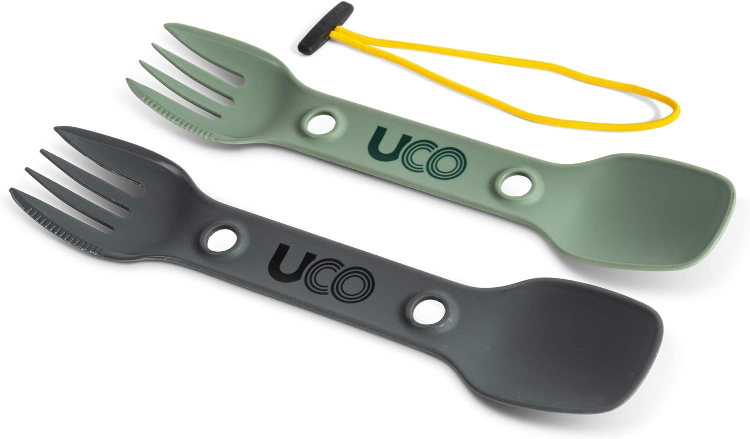 UCO Utility Spork 3-in-1 Combo Spoon-Fork-Knife Utensil, 2-Pack, Gold/Sky Blue UCO Utility Spork 3-in-1 Combo Spoon-Fork-Knife Utensil, 2-Pack, Gold/Sky Blue