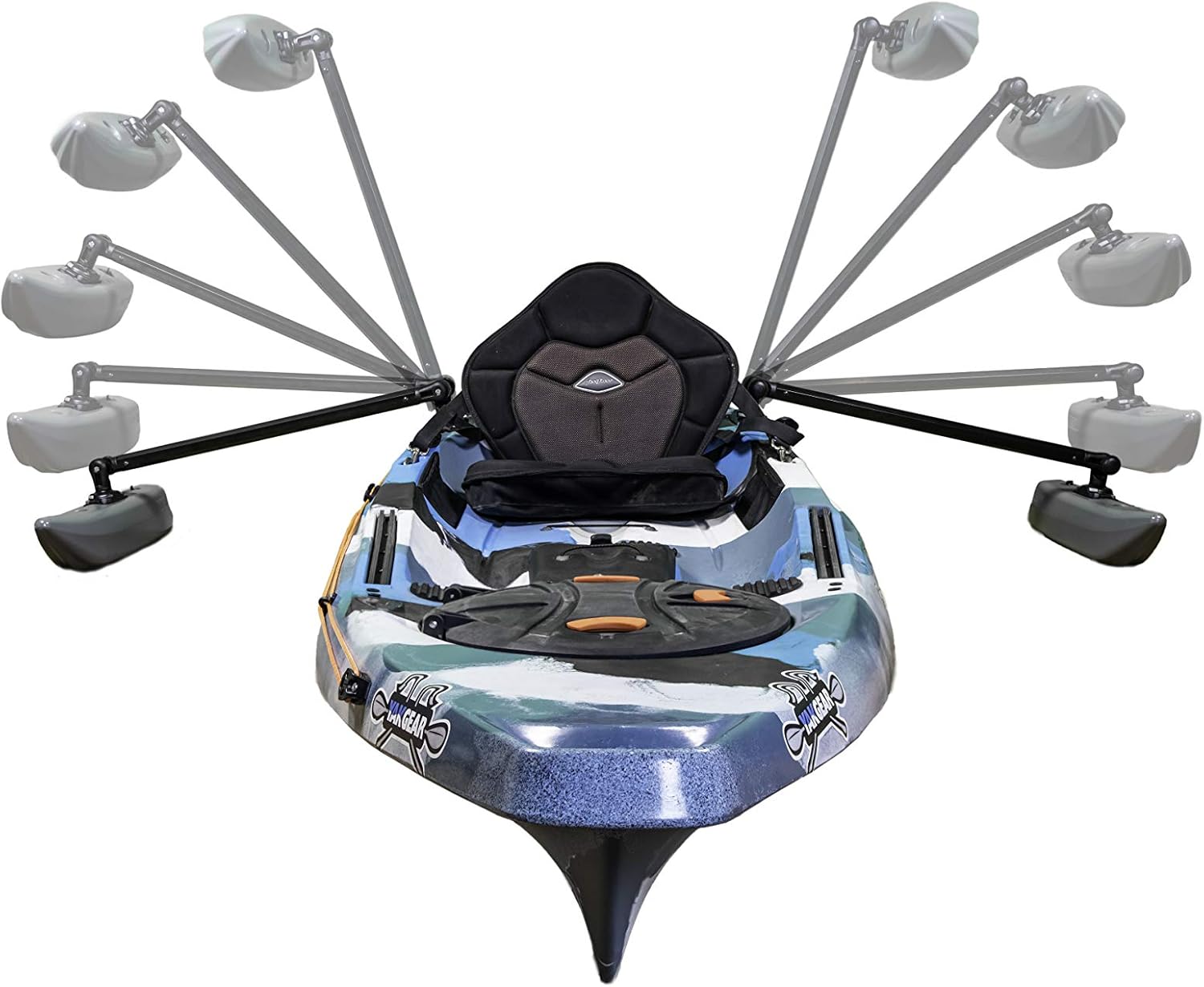 YakGear Kayak & Canoe Outriggers (Generation 2), One Size YakGear Kayak & Canoe Outriggers (Generation 2), One Size