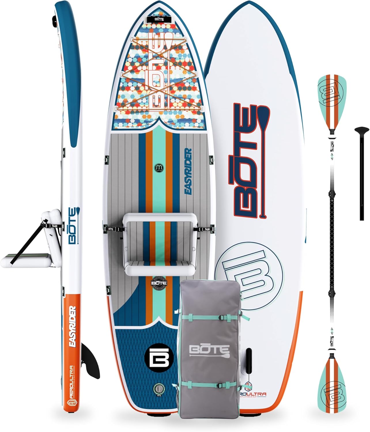 BOTE Easy Rider Aero Inflatable Stand Up Paddle Board MAGNEPod Blow Up Hybrid iSUP Convertible Seat Included Adults Kids Family Friendly Multiple Sizes BOTE Easy Rider Aero Inflatable Stand Up Paddle Board MAGNEPod Blow Up Hybrid iSUP Convertible Seat Included Adults Kids Family Friendly Multiple Sizes