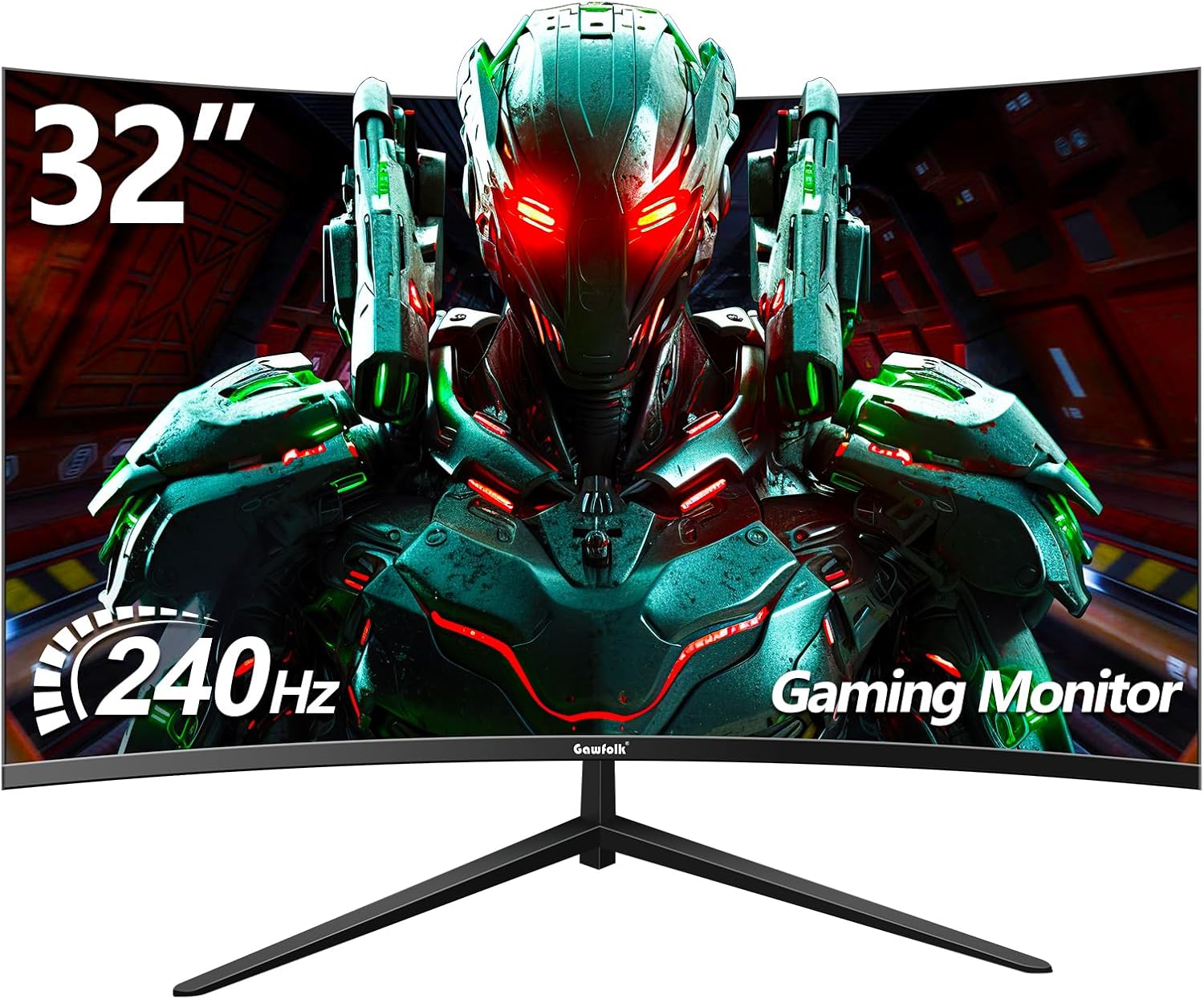 32 Inch Curved Gaming Monitor 240Hz, 1800R PC Monitor Full HD 1080P, Frameless Computer Dispaly with Freesync and Eye Care Technology, Wall Mountable 32 Inch Curved Gaming Monitor 240Hz, 1800R PC Monitor Full HD 1080P, Frameless Computer Dispaly with Freesync and Eye Care Technology, Wall Mountable