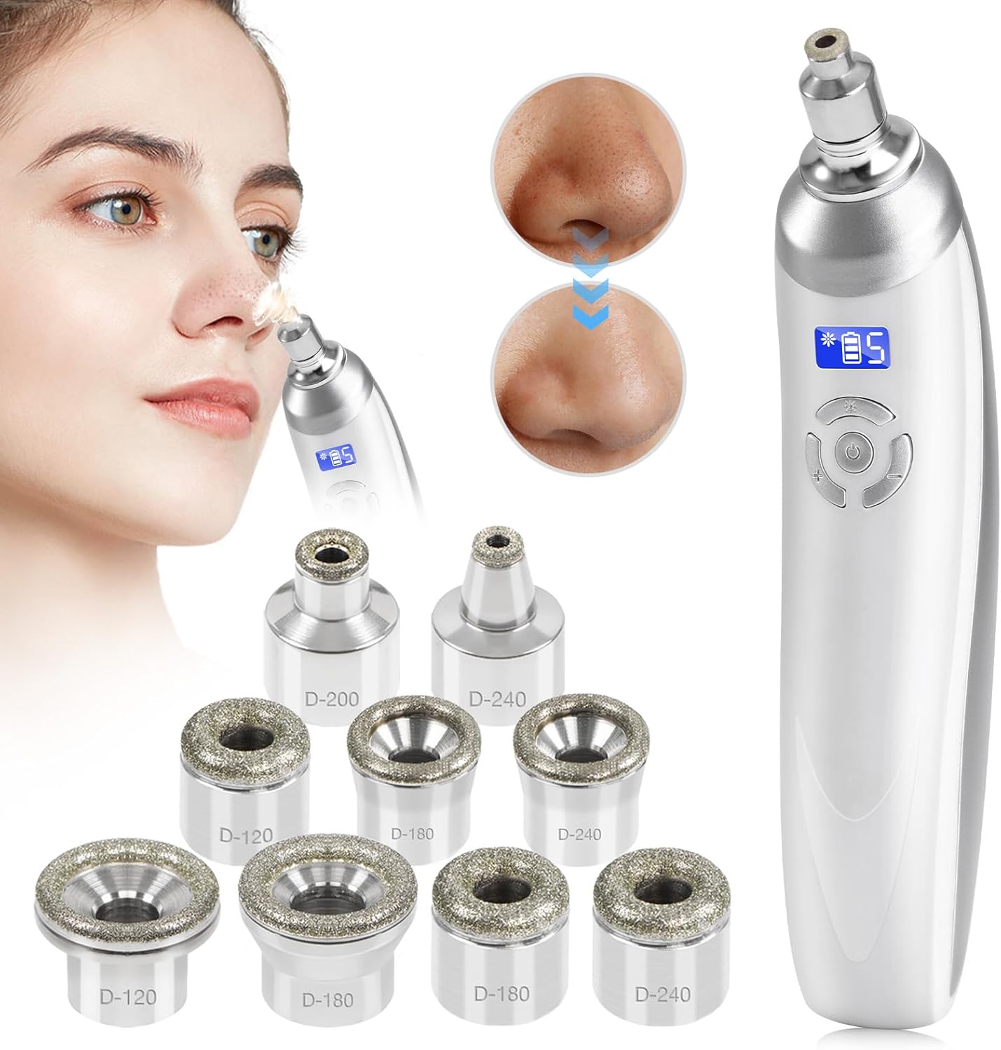 Upgraded Diamond Micro-Dermabrasion Facial Machine, Professional Facial Deep Cleasing Tool, Home Use Facial Skin Care Equipment Upgraded Diamond Micro-Dermabrasion Facial Machine, Professional Facial Deep Cleasing Tool, Home Use Facial Skin Care Equipment