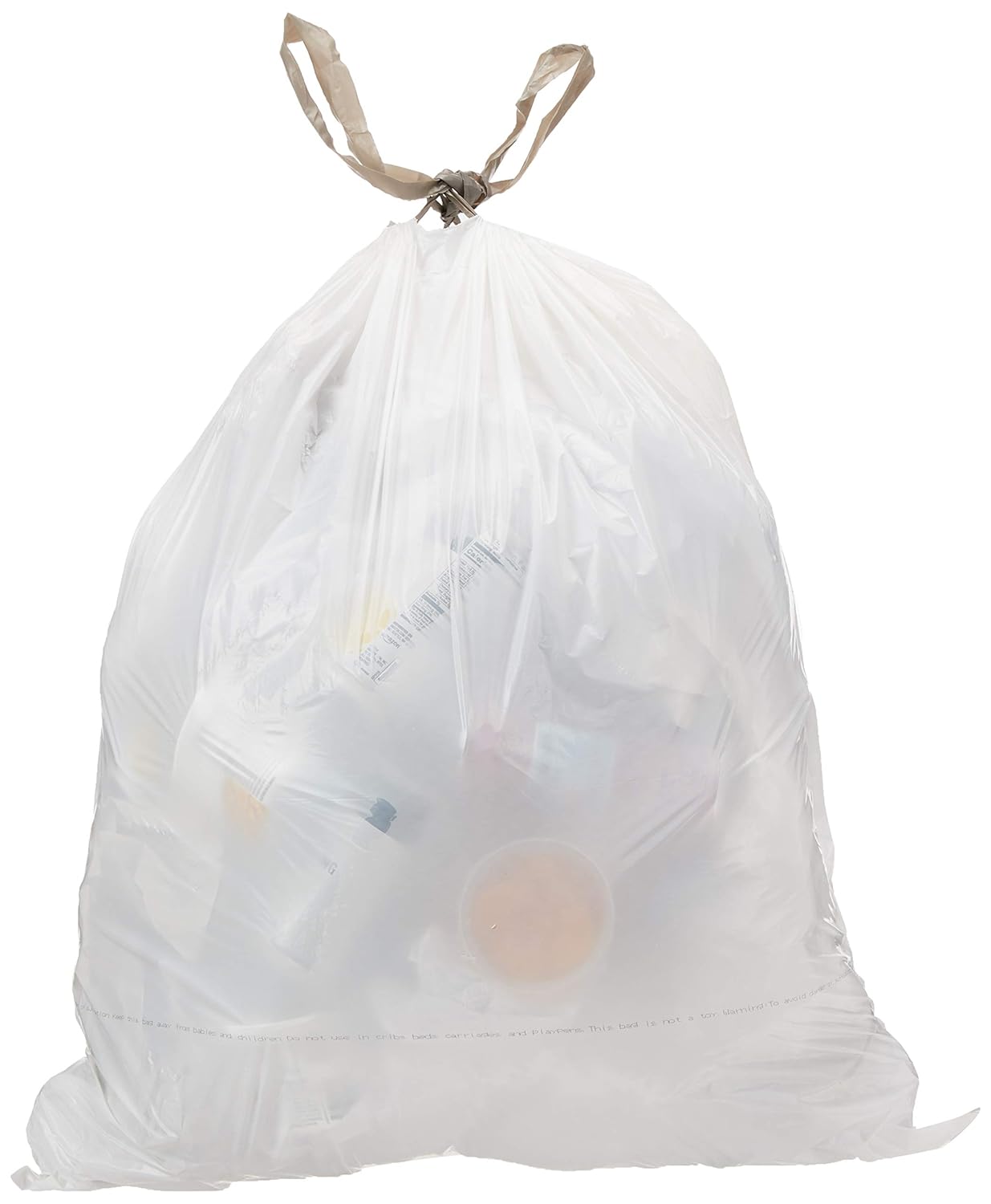 AmazonCommercial 18 Gallon Trash Compactor Bags /w Drawstrings, 2 MIL, Unscented, 50 Count AmazonCommercial 18 Gallon Trash Compactor Bags /w Drawstrings, 2 MIL, Unscented, 50 Count
