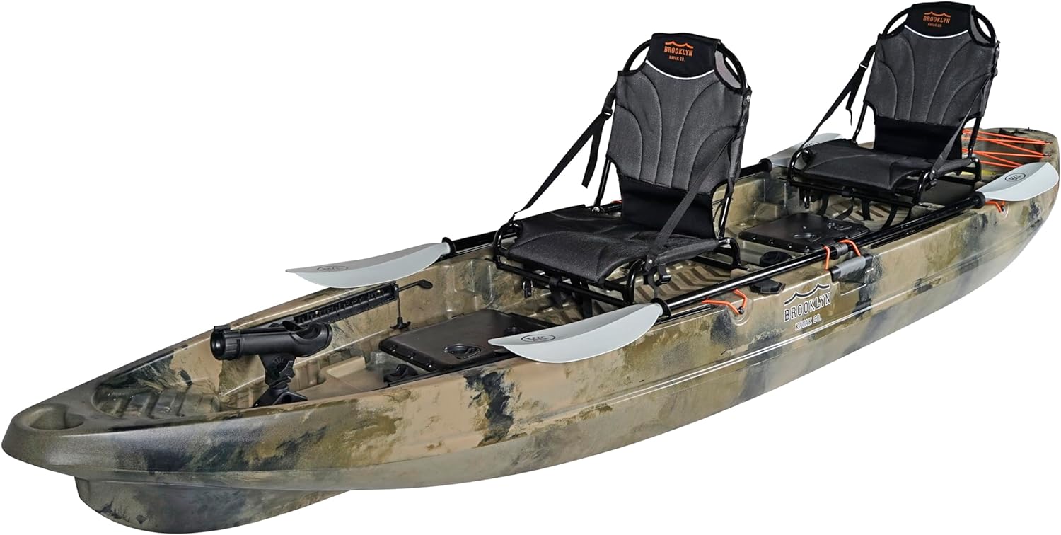 Brooklyn 13.0 Pro Tandem Kayak 12-Foot, 8 inch 2 or 3 Person Sit On Top Fishing Kayak Brooklyn 13.0 Pro Tandem Kayak 12-Foot, 8 inch 2 or 3 Person Sit On Top Fishing Kayak