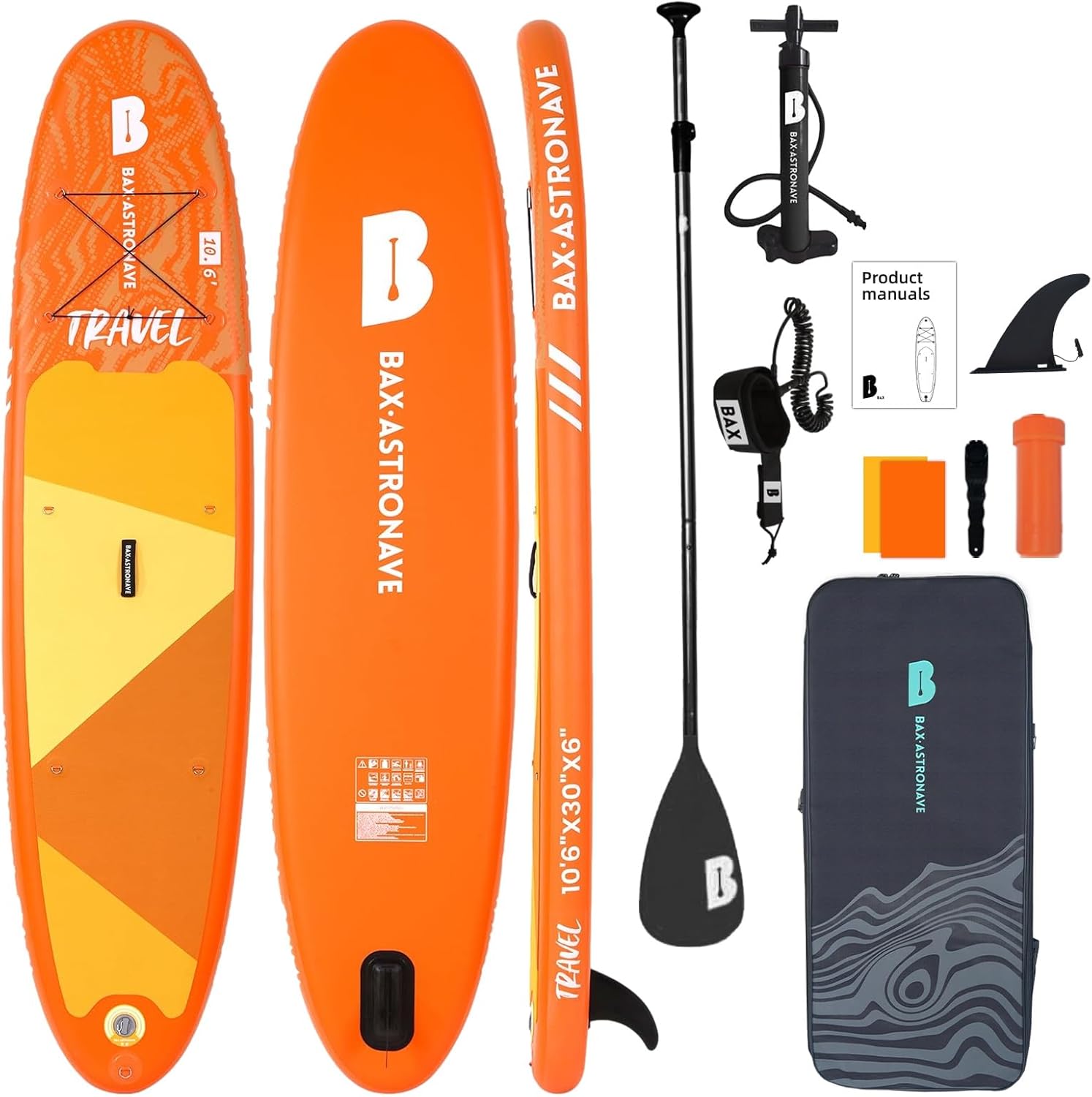 Inflatable Stand Up Paddle Board – 10’6”/11’x30”/32”x6” SUP Paddle Board Stable for Adults with Durable Accessories Backpack Pump Adjustable Leash Premium Paddle Repair Kit Inflatable Stand Up Paddle Board – 10’6”/11’x30”/32”x6” SUP Paddle Board Stable for Adults with Durable Accessories Backpack Pump Adjustable Leash Premium Paddle Repair Kit