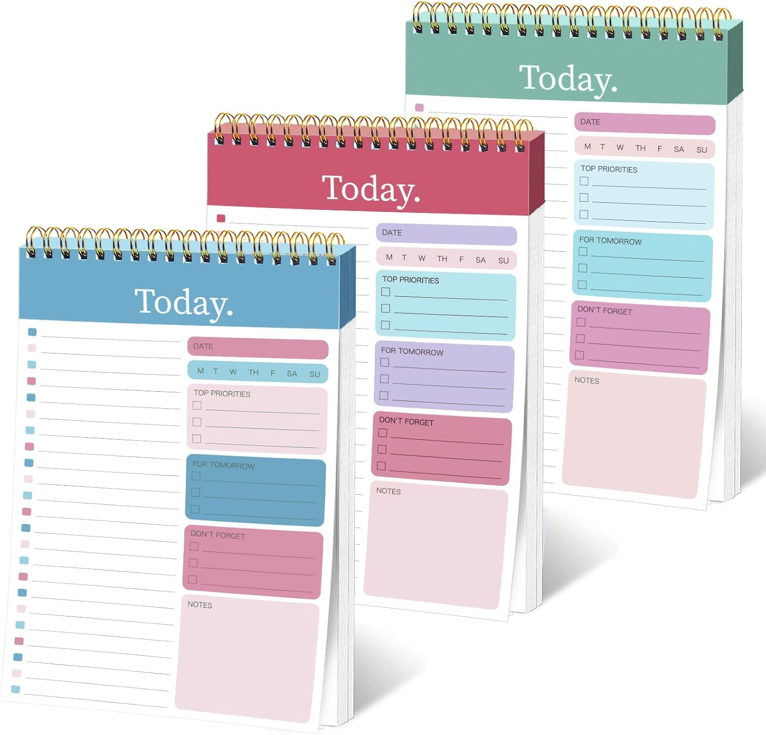 EOOUT To Do List Notepad, 3 Pack, Daily Planner Notepad, Fitness Journal Workout Planner Notepad, 52 Sheets Mix Color Tear Off, 5.2 x 7.9 Inches Planning Notebook, Classroom Office Gifts EOOUT To Do List Notepad, 3 Pack, Daily Planner Notepad, Fitness Journal Workout Planner Notepad, 52 Sheets Mix Color Tear Off, 5.2 x 7.9 Inches Planning Notebook, Classroom Office Gifts