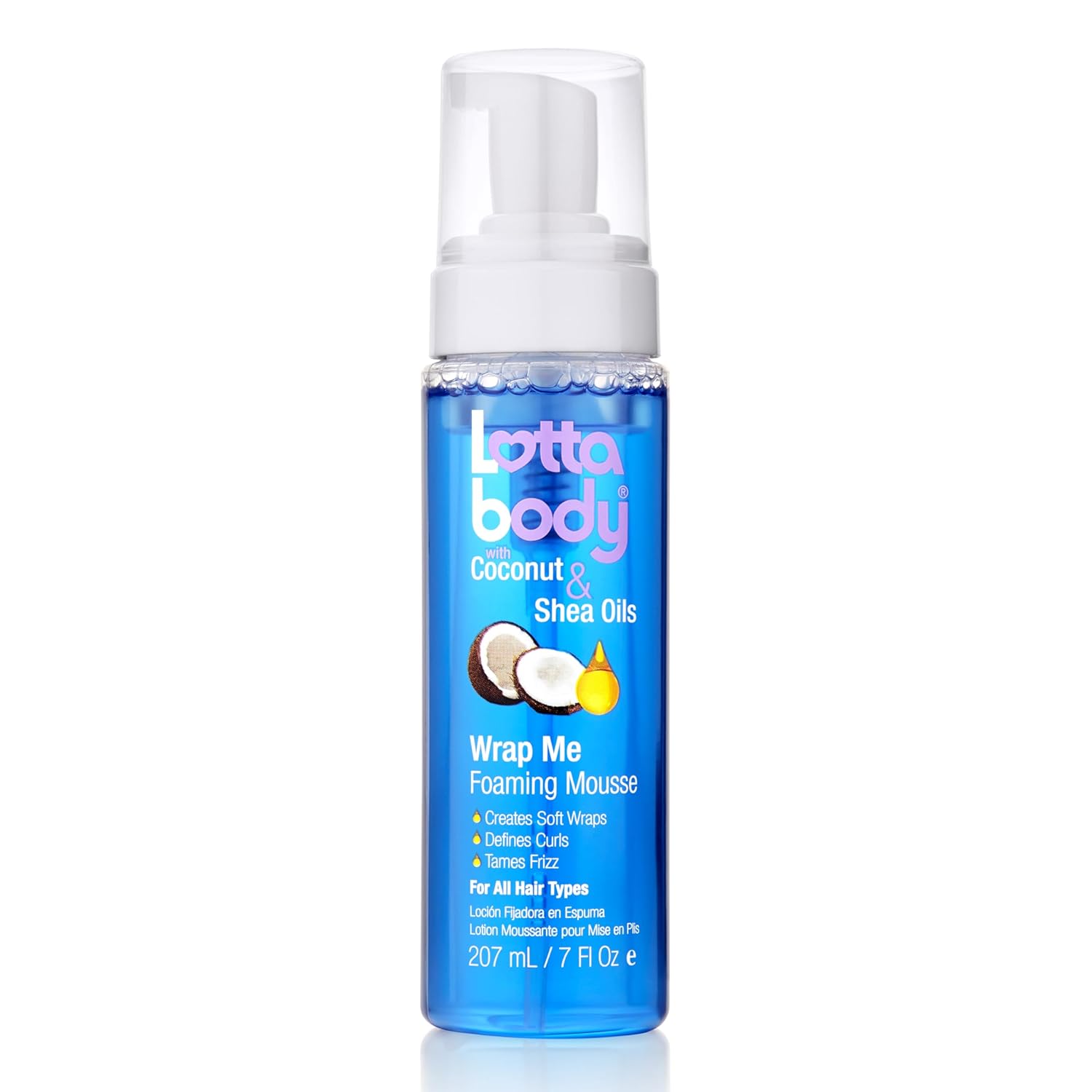 Lottabody Coconut Oil and Shea Wrap Me Foaming Curl Mousse , Creates Soft Wraps, Hair Mousse for Curly Hair, Defines Curls, Anti Frizz, 7 Fl Oz Lottabody Coconut Oil and Shea Wrap Me Foaming Curl Mousse , Creates Soft Wraps, Hair Mousse for Curly Hair, Defines Curls, Anti Frizz, 7 Fl Oz