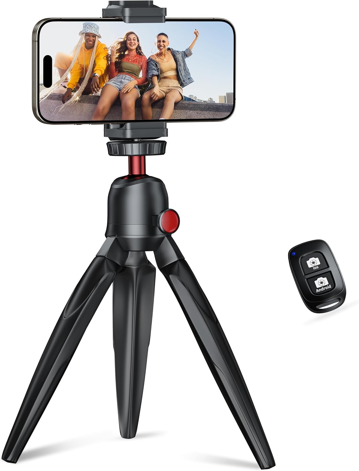 Phone Tripod, Flexible Cell Phone Tripod with Wireless Remote, Mini Tripod Stand Compatible with Cell Phones, Cameras Phone Tripod, Flexible Cell Phone Tripod with Wireless Remote, Mini Tripod Stand Compatible with Cell Phones, Cameras