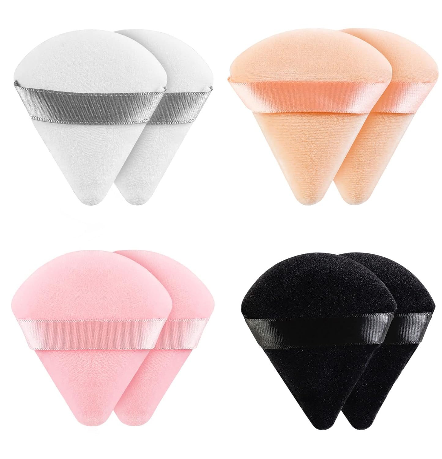 8 Pieces Triangle Powder Puff Face Soft Triangle Makeup Puff Velour Cosmetic Foundation Blender Sponge Beauty Makeup Tools 8 Pieces Triangle Powder Puff Face Soft Triangle Makeup Puff Velour Cosmetic Foundation Blender Sponge Beauty Makeup Tools