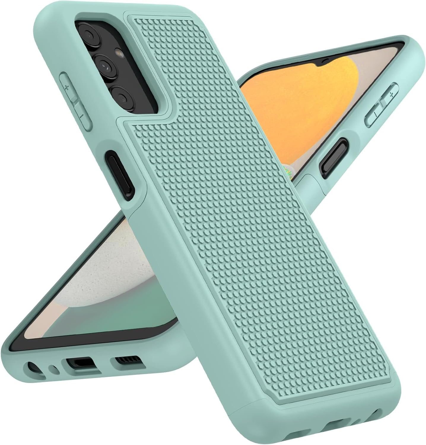 BNIUT for Samsung Galaxy A13 5G Case: Dual Layer Protective Heavy Duty Cell Phone Cover Shockproof Rugged with Non Slip Textured Back – Military Protection Bumper Tough – 6.5inch (Mint Green) BNIUT for Samsung Galaxy A13 5G Case: Dual Layer Protective Heavy Duty Cell Phone Cover Shockproof Rugged with Non Slip Textured Back – Military Protection Bumper Tough – 6.5inch (Mint Green)