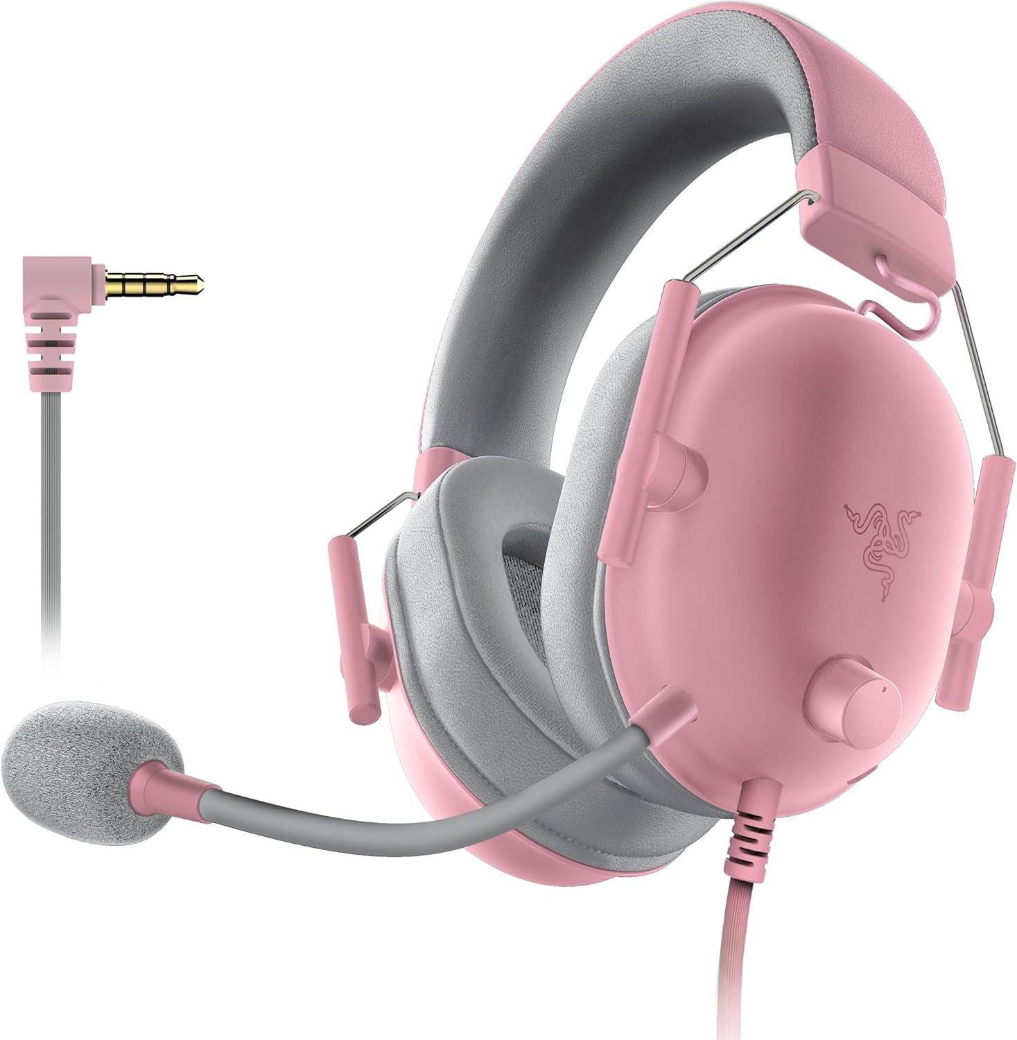 Razer BlackShark V2 X Gaming Headset: 7.1 Surround Sound – 50mm Drivers – Memory Foam Cushions – for PC, PS4, PS5, Switch – 3.5mm Audio Jack – Quartz Pink Razer BlackShark V2 X Gaming Headset: 7.1 Surround Sound – 50mm Drivers – Memory Foam Cushions – for PC, PS4, PS5, Switch – 3.5mm Audio Jack – Quartz Pink