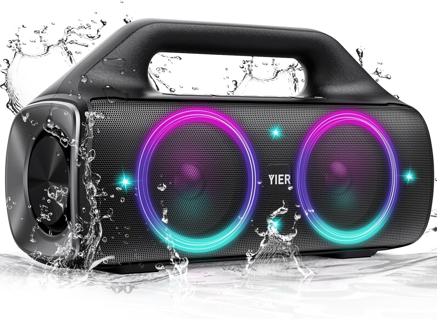 Portable Bluetooth Speakers, 80W Peak Wireless Outdoor Speaker with Subwoofer, Deep Bass, IP67 Waterproof, 100dB Loud Party Speakers for Camping, Beach, Garage Portable Bluetooth Speakers, 80W Peak Wireless Outdoor Speaker with Subwoofer, Deep Bass, IP67 Waterproof, 100dB Loud Party Speakers for Camping, Beach, Garage