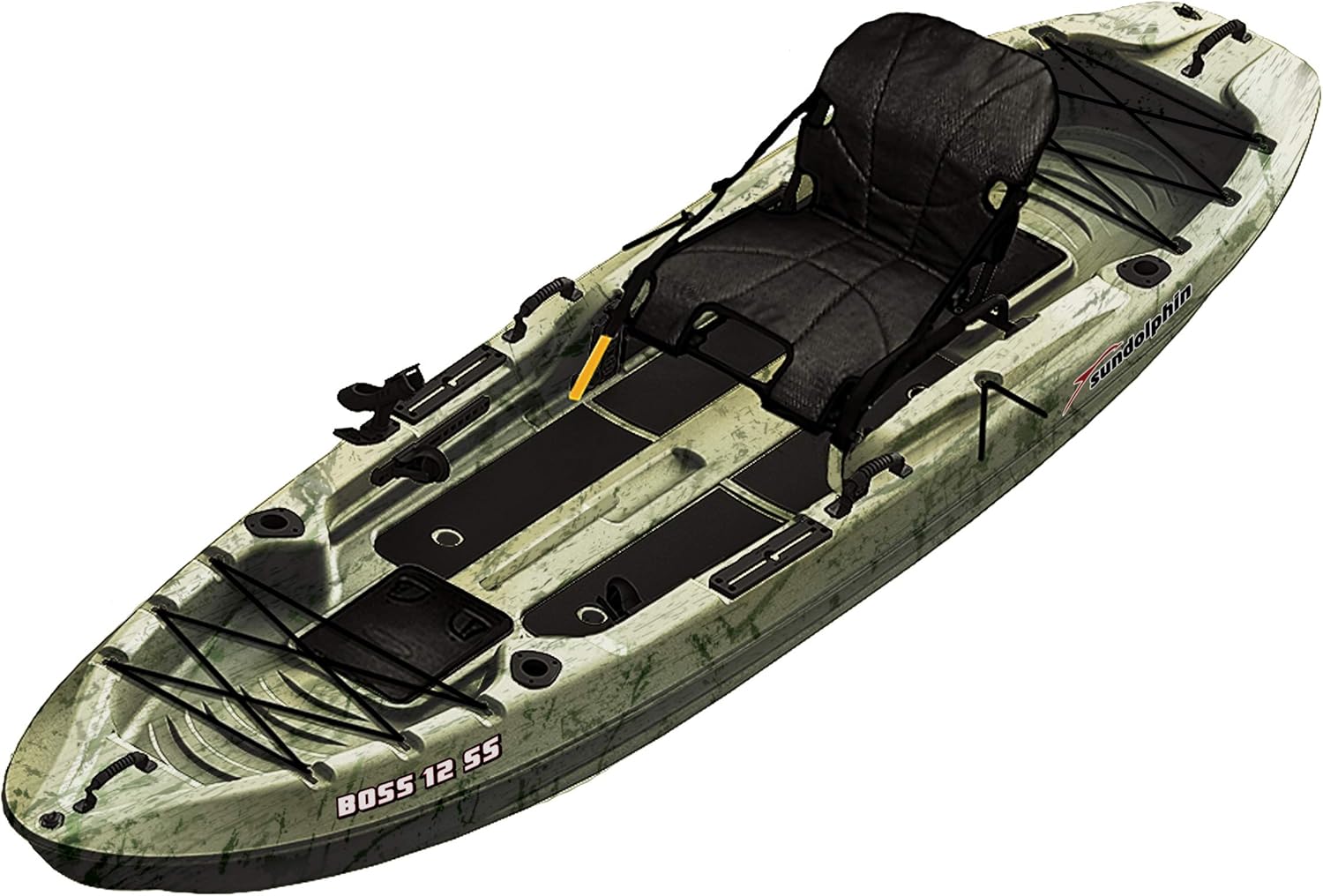 Boss 10 SS Fishing Kayak – Sit On Top Fishing Kayak – One Person Angler Kayak – 3 Fishing Rod Holders – Fishing Gear Tracks – Includes Paddle – 12 ft – Grass Boss 10 SS Fishing Kayak – Sit On Top Fishing Kayak – One Person Angler Kayak – 3 Fishing Rod Holders – Fishing Gear Tracks – Includes Paddle – 12 ft – Grass