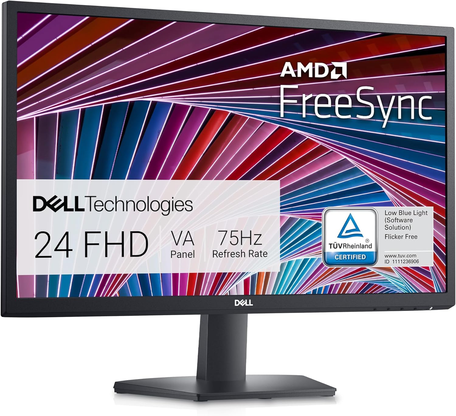 Dell SE2422HX Monitor – 24 inch FHD (1920 x 1080) 16:9 Ratio with Comfortview (TUV-Certified), 75Hz Refresh Rate, 16.7 Million Colors, Anti-Glare Screen with 3H Hardness, AMD FreeSync- Black Dell SE2422HX Monitor – 24 inch FHD (1920 x 1080) 16:9 Ratio with Comfortview (TUV-Certified), 75Hz Refresh Rate, 16.7 Million Colors, Anti-Glare Screen with 3H Hardness, AMD FreeSync- Black