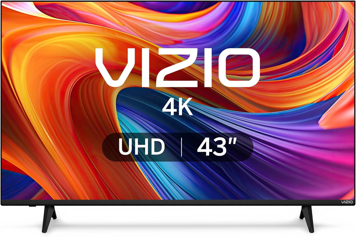 VIZIO 43-inch 4K UHD LED Smart TV w/Dolby Vision HDR, DTS Virtual: X, Alexa Compatibility, Chromecast Built-in, Bluetooth Headphone Capable (V4K43M-08) (Renewed) VIZIO 43-inch 4K UHD LED Smart TV w/Dolby Vision HDR, DTS Virtual: X, Alexa Compatibility, Chromecast Built-in, Bluetooth Headphone Capable (V4K43M-08) (Renewed)