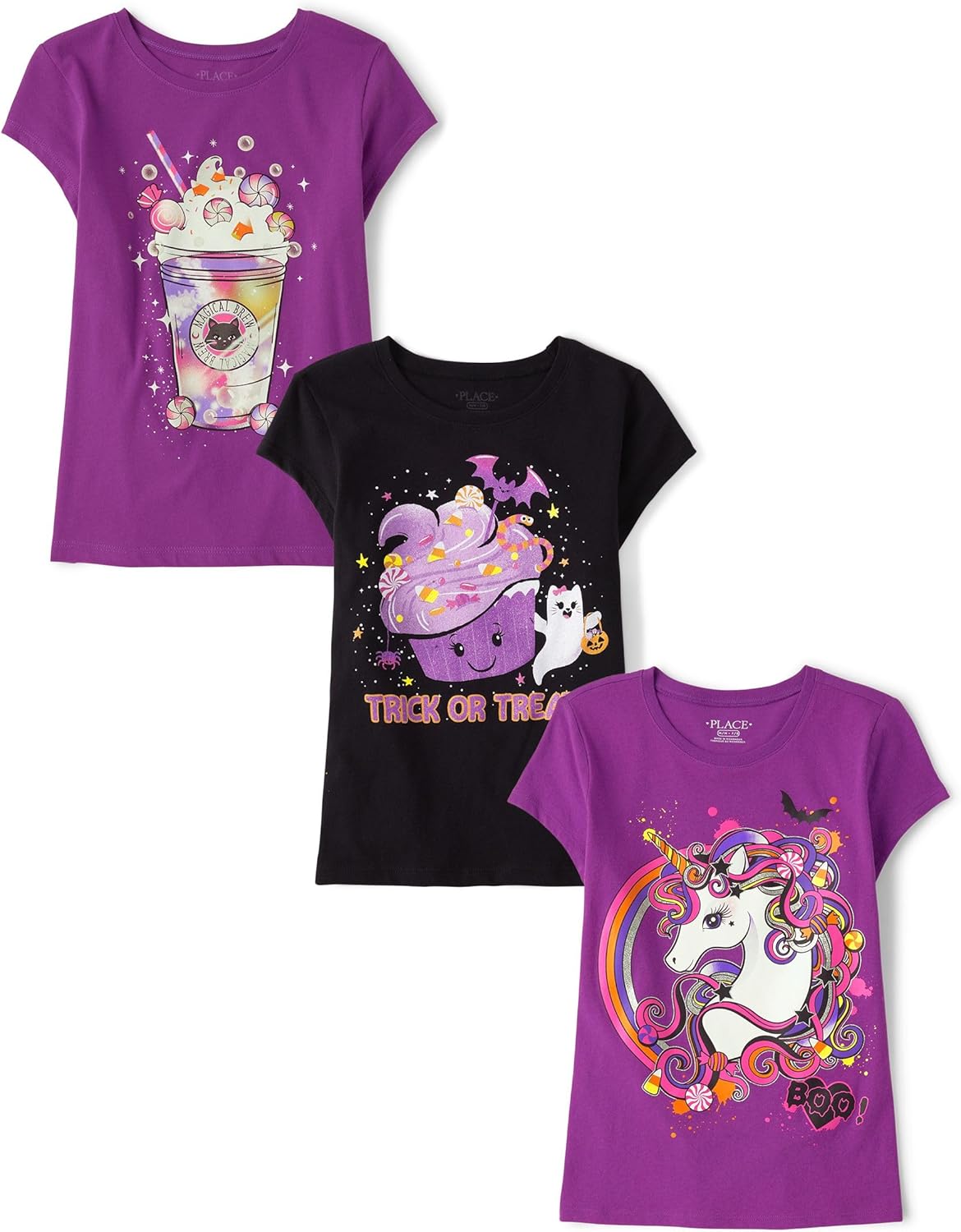 The Children’s Place Girls’ All Holidays Short Sleeve Graphic T-Shirts,multipacks The Children’s Place Girls’ All Holidays Short Sleeve Graphic T-Shirts,multipacks