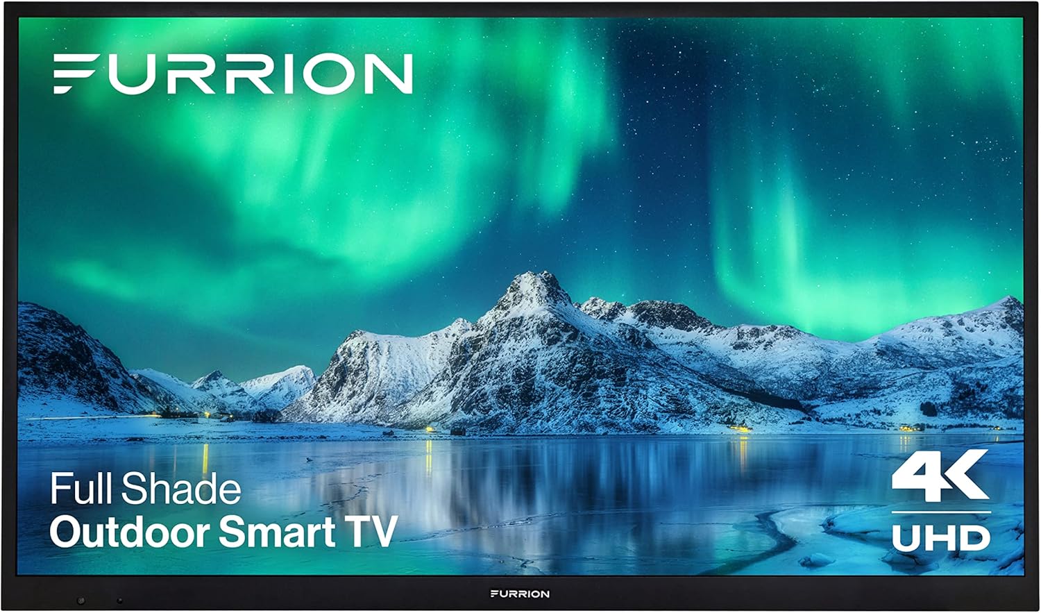 Furrion Aurora 55-Inch Full-Shade 4K LED Outdoor Smart TV – Weatherproof Outdoor Television w/ HDR10, Anti-Glare, 400-Nit LED Screen, Impact-Resistant Screen, External Antenna for Shaded Outdoor Areas Furrion Aurora 55-Inch Full-Shade 4K LED Outdoor Smart TV – Weatherproof Outdoor Television w/ HDR10, Anti-Glare, 400-Nit LED Screen, Impact-Resistant Screen, External Antenna for Shaded Outdoor Areas
