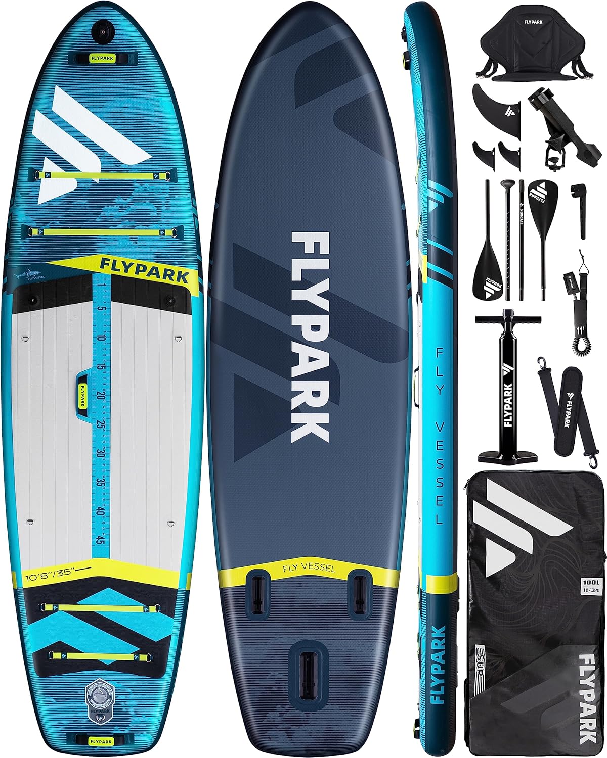 10’8/11’x35” Fishing/Family Inflatable Paddle Board, Extra Wide SUP Paddleboard Inflatable, Stable Stand-Up Paddle Board, Camera Mount, Shoulder Strap, 2 Fish mounts, Rod Hold, Kayak seat 10’8/11’x35” Fishing/Family Inflatable Paddle Board, Extra Wide SUP Paddleboard Inflatable, Stable Stand-Up Paddle Board, Camera Mount, Shoulder Strap, 2 Fish mounts, Rod Hold, Kayak seat