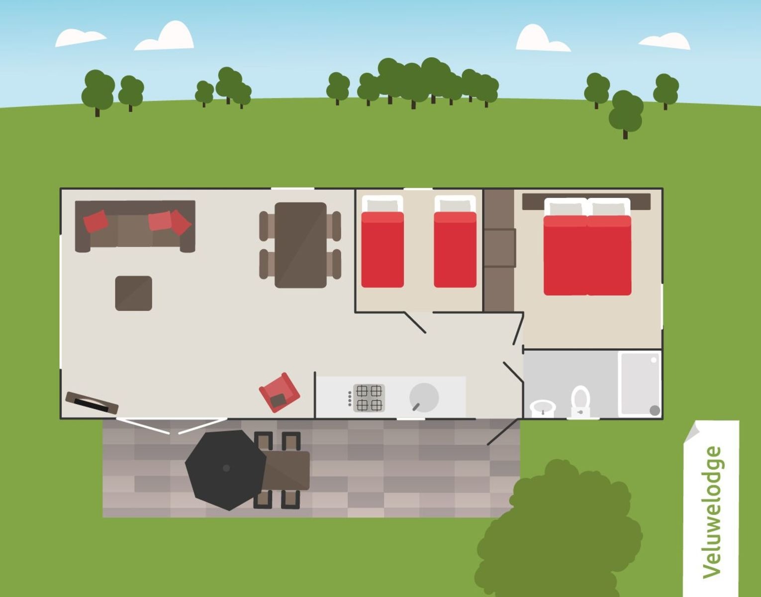 4-persoons chalet met wellness op park in Voorthuizen Veluwe - Image 7