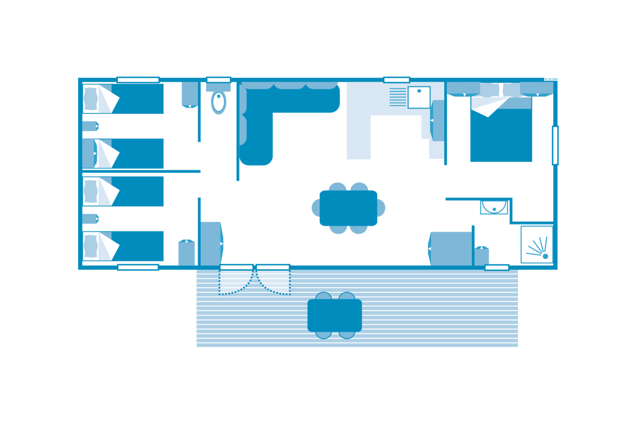 Cottage 6p 3Bdrms ****