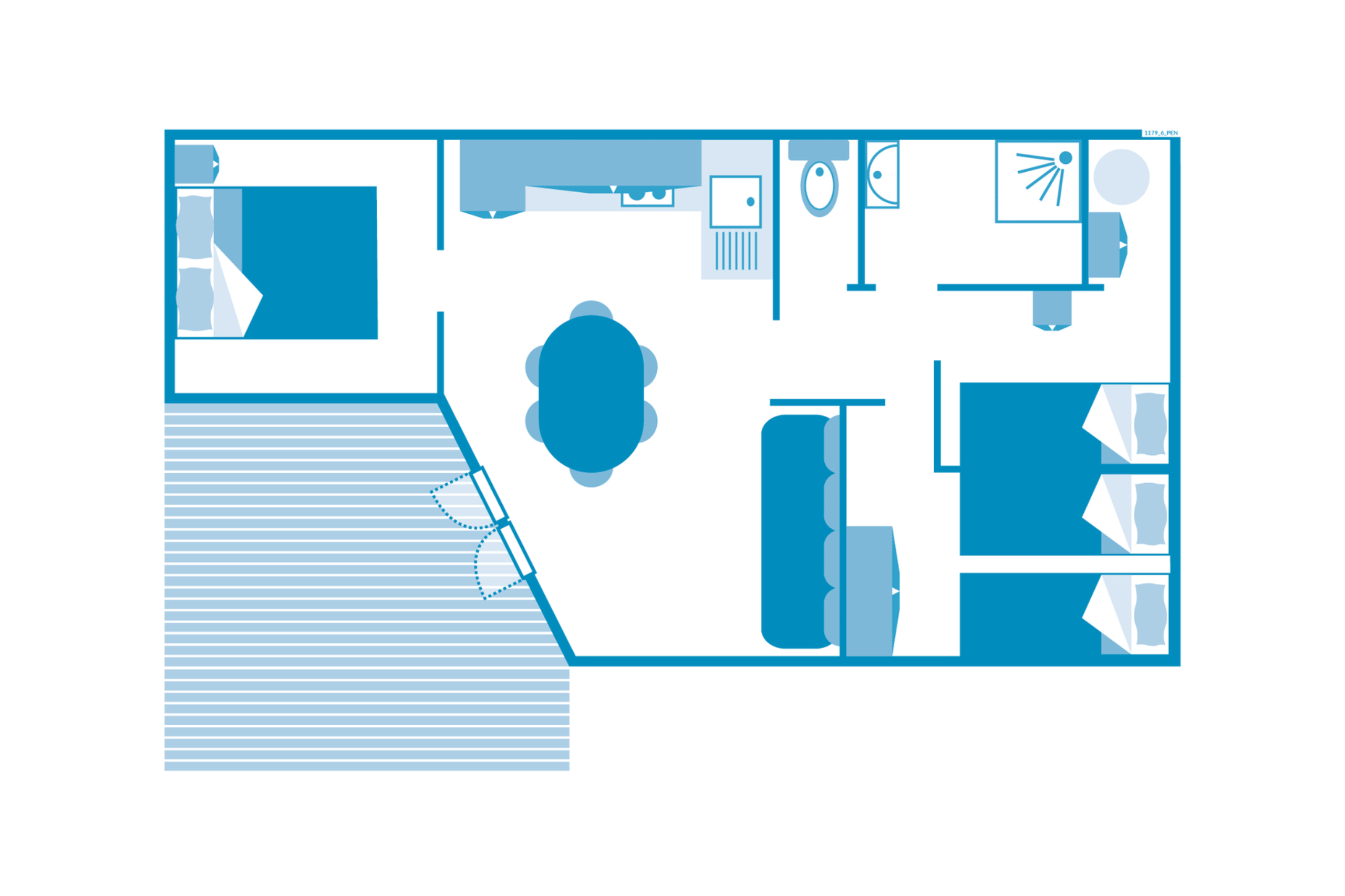 Chalet 6p 3Bdrms AirCon ****
