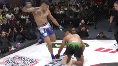 That’s f*cking illegal: Fighter soccer kicks opponent unconscious That’s f*cking illegal: Fighter soccer kicks opponent unconscious